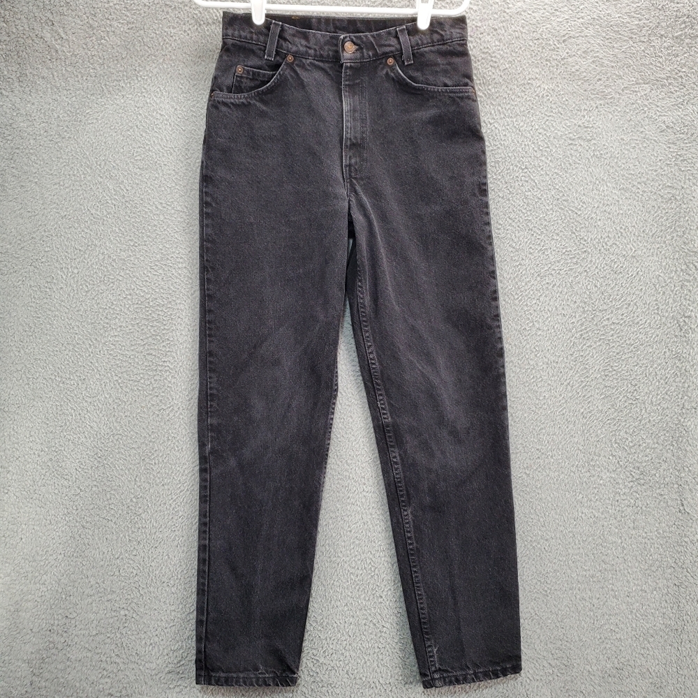 Vintage Levis Jeans 550 Orange Tab Womens 29x31 Student Fit Relaxed Fit Black